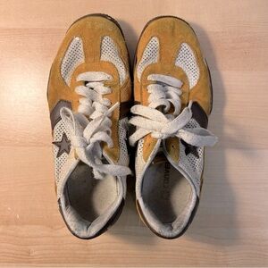 Converse mustard and brown star sneakers